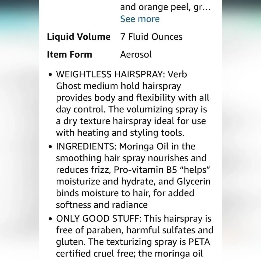 Verb Ghost Flexible‎ Hairspray